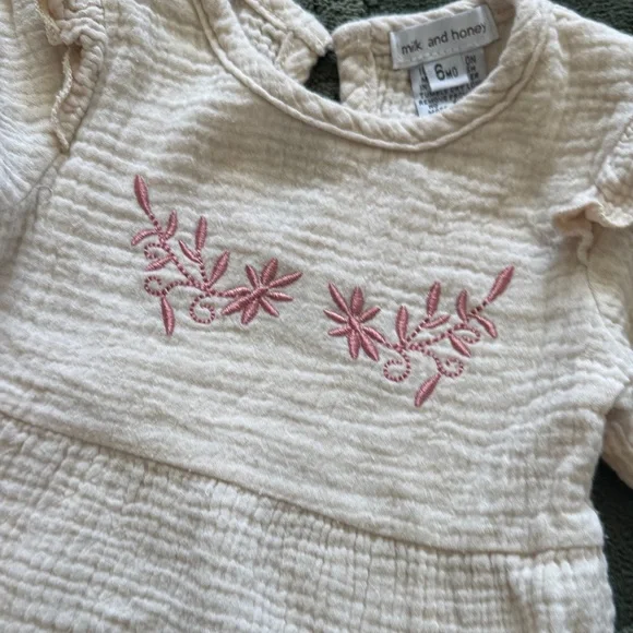 Pink Ruffled Baby One Piece - Picture 2 of 5